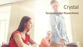  Presentation with school bullying - Cool new presentation with relations and people concept - student backdrop and a cream colored foreground