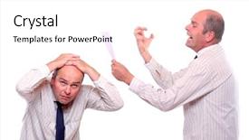  Presentation with relationship - PPT theme with relationship breakdown - funny picture from office mobbing background and a white colored foreground