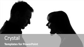  Presentation with relationship - Presentation design consisting of suit and tie putting down background and a gray colored foreground.