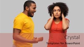  Presentation with relationships - Cool new presentation with relationships-and-people-concept-unhappy backdrop and a red colored foreground