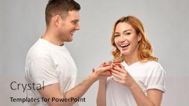  Presentation with relationships - Cool new presentation theme with relationships-holiday-and-valentines-day backdrop and a coral colored foreground