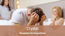  Presentation with relationships - PPT theme featuring relationships and sexual problems concept background and a coral colored foreground