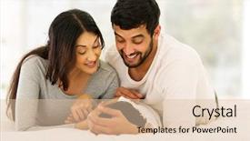  Presentation with indian - Cool new PPT layouts with relax child - cheerful indian family lying backdrop and a  colored foreground