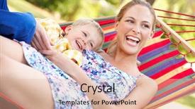  Presentation with relaxing - Presentation enhanced with relax child - mother and son relaxing background and a  colored foreground