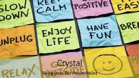  Presentation with reminders - Amazing slide set having relax keep calm enjoy life backdrop and a yellow colored foreground