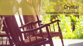  Presentation with scene - Slides enhanced with relax scene in latin garden background and a yellow colored foreground