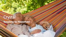  Presentation with sleeping - Presentation consisting of eggs in hands close up of skillful old farmer holding chicken eggs background and a mint green colored foreground.