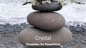  Presentation with balance - Presentation featuring relaxation-at-sea-stack background and a gray colored foreground