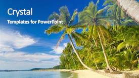  Presentation with justice and peace - Cool new slides with relaxation in peace exotic paradise backdrop and a ocean colored foreground