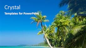  Presentation with serenity - PPT layouts having relaxation in peace serenity shore background and a teal colored foreground