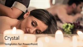  Presentation with sensuality woman black angel relaxing - Presentation theme enhanced with relaxation techniques - beautiful young woman relaxing background and a lemonade colored foreground