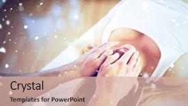  Presentation with reiki - Beautiful PPT layouts featuring relaxation techniques - snow against relaxed pregnant woman backdrop and a lemonade colored foreground