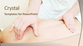  Presentation with therapeutic - Colorful slides enhanced with relaxation techniques - therapeutic massotherapy massage of human backdrop and a  colored foreground