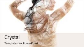  Presentation with stress free zone totally relaxed - Audience pleasing PPT theme consisting of relaxed and free she finds backdrop and a coral colored foreground