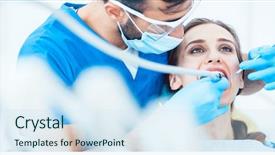  Presentation with done - Amazing presentation having relaxed during a painless dental backdrop and a sky blue colored foreground