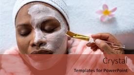  Presentation with african beauty - Slides having relaxed-plus-size-african-american background and a red colored foreground