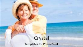  Presentation with old couple - Amazing theme having old man and woman standing backdrop and a light blue colored foreground