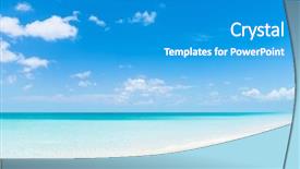  Presentation with paradise island - Colorful presentation theme enhanced with relaxing christmas vacation woman lying backdrop and a  colored foreground