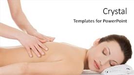  Presentation with spa meditation relaxing - Cool new PPT layouts with relaxing in spa saloon - bee backdrop and a  colored foreground