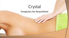  Presentation with spa - PPT theme featuring relaxing in spa saloon - bee background and a  colored foreground