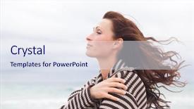  Presentation with coast - Amazing PPT theme having relaxing on coast feeling good backdrop and a sky blue colored foreground