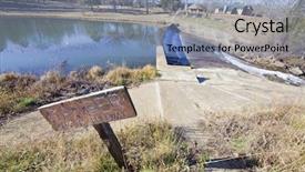  Presentation with water resource - Audience pleasing PPT theme consisting of release of water backdrop and a light blue colored foreground