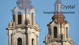  Presentation with church tithes - Beautiful slide deck featuring relegion - vilnius cathedral in late sunlight backdrop and a light blue colored foreground