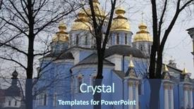  Presentation with trees - Amazing presentation design having baptism jesus - church with trees around it backdrop and a  colored foreground