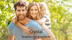  Presentation with supporting - Presentation featuring reliability - strong and reliable man supporting background and a coral colored foreground