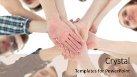  Presentation with team athlete - PPT theme having reliability a team of student background and a coral colored foreground