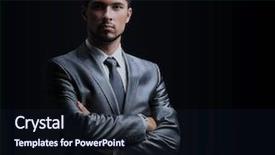  Presentation with black - Audience pleasing presentation consisting of reliability management - handsome businessman isolated on black backdrop and a wine colored foreground