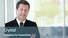  Presentation with businessman standing on mountain top - Beautiful slides featuring reliability management - serious businessman standing near window backdrop and a ocean colored foreground