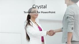  Presentation with demographic millennials business concept - Amazing presentation theme having reliable help - business concept handshake of business backdrop and a white colored foreground