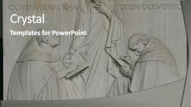  Presentation with rome - Presentation theme enhanced with relief saint catherine of siena rome background and a gray colored foreground