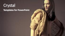  Presentation with christianity - Presentation theme consisting of religion and christianity portrait background and a dark gray colored foreground