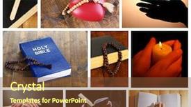  Presentation with religion islam ramadan kareem - Beautiful PPT theme featuring religion collage backdrop and a tawny brown colored foreground