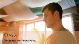  Presentation with faith - Amazing slide set having religion-faith-and-people-concept backdrop and a coral colored foreground