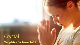  Presentation with faith - PPT layouts with religion-faith-and-people-concept background and a tawny brown colored foreground