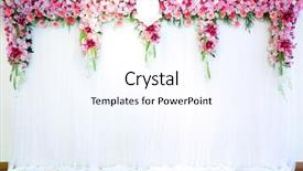  Presentation with venue - Cool new presentation with religion marriage - flowers archway of wedding venue backdrop and a sky blue colored foreground