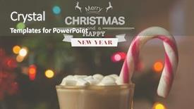  Presentation with merry christmas - Beautiful PPT theme featuring religion theme - digitally composite image of merry backdrop and a dark gray colored foreground