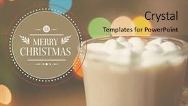  Presentation with christmas chocolate - Beautiful slides featuring religion theme - digitally composite image of merry backdrop and a coral colored foreground