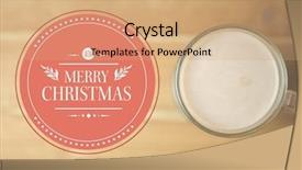  Presentation with christmas chocolate - Audience pleasing slides consisting of religion theme - digitally composite image of merry backdrop and a coral colored foreground