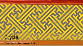  Presentation with thai temple - Slides with religion theme - thai chinese traditional art work background and a gold colored foreground