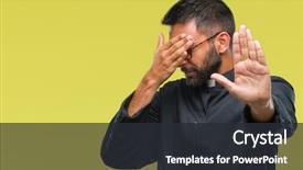  Presentation with catholic - Slide set consisting of religious - adult hispanic catholic priest man background and a dark gray colored foreground