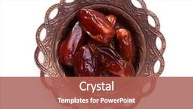  Presentation with religious - Theme having religious - plate of pitted dates isolated background and a red colored foreground