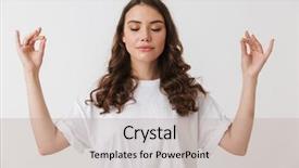  Presentation with casual young people - Theme consisting of religious - portrait of a smiling young background and a coral colored foreground