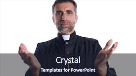  Presentation with praying hands - Audience pleasing presentation theme consisting of religious - priest open hands arms praying backdrop and a wine colored foreground