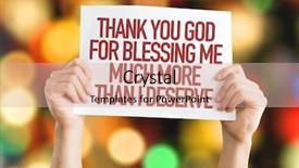 Presentation with thank god - Slide deck enhanced with religious 2016 - thank you god for blessing background and a coral colored foreground