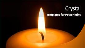  Presentation with religious advent - PPT layouts enhanced with religious advent - candle background and a black colored foreground