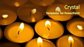  Presentation with candles - Amazing presentation theme having religious advent - candles backdrop and a tawny brown colored foreground